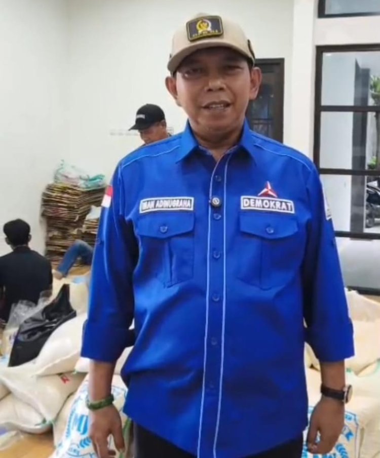 Anggota DPR RI   Dari partai Demokrat  H.IMAN ADINUGRAHA   Respons Cepat korban bencana banjir bandang