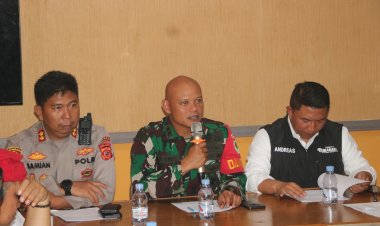 Dandim 0622/Kabupaten Sukabumi Hadiri Rapat Evaluasi Tanggap Darurat Bencana Alam di Kecamatan Cisolok