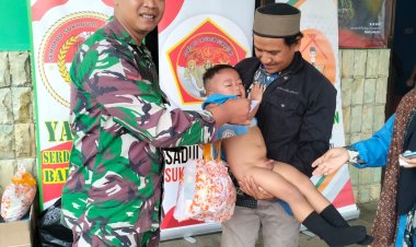 Khitanan Massal dalam Rangka HUT TNI ke-80 di Wilayah Kecamatan Purabaya