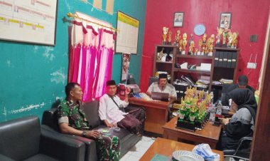 Babinsa Koramil 2214/Surade Desa Waluran Mandiri Laksanakan Komsos Percepatan KDKMP