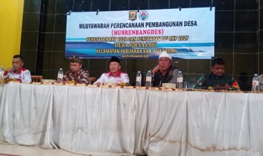Babinsa Koramil 2210/Pabuaran Hadiri Kegiatan Musrenbang Desa Sirnasari