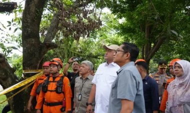 Bupati Bogor Tinjau Lokasi Runtuhnya Atap SMKN 1 Gunung Putri, Pastikan Kegiatan Belajar Mengajar Tetap Aman