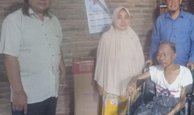 Sinergi LPKSM dan BAZNAS Pesawaran, Bantu Warga Pasar Baru yang Derita Kanker Tulang