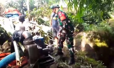 Babinsa Koramil 2212/Tegalbuleud Dampingi Poktan dalam Program Ketahanan Pangan