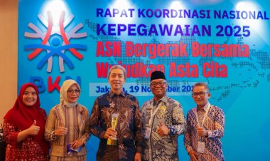 Pemkot Berhasil Raih Penghargaan di BKN Awards 2025