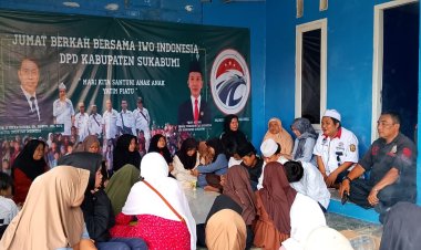 DPD IWO Indonesia Sukabumi Rutin Gelar Jumat Berkah, Ajak Anak Yatim Bersholawat