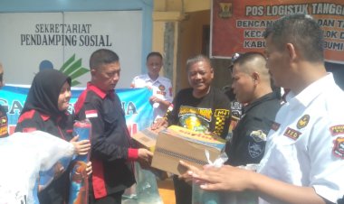 Ketua DPW Lembaga Garuda Sakti Berikan Santunan anak yatim dan bantuan sembako Untuk masyarakat terdampak banjir.