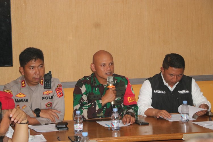 Dandim 0622/Kabupaten Sukabumi Hadiri Rapat Evaluasi Tanggap Darurat Bencana Alam di Kecamatan Cisolok