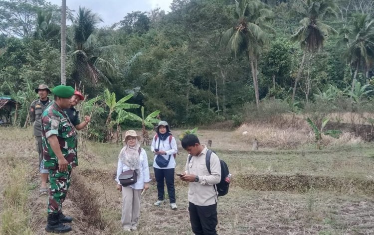 Babinsa Koramil 2212/Tegalbuleud Dampingi PPL Laksanakan Kegiatan Hanpangan di Desa Calingcing