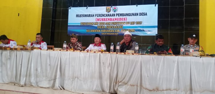 Babinsa Koramil 2210/Pabuaran Hadiri Kegiatan Musrenbang Desa Sirnasari