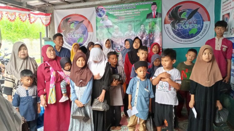 DPD Iwo Indonesia Jumaat berkah bersama anak anak yatim piatu.