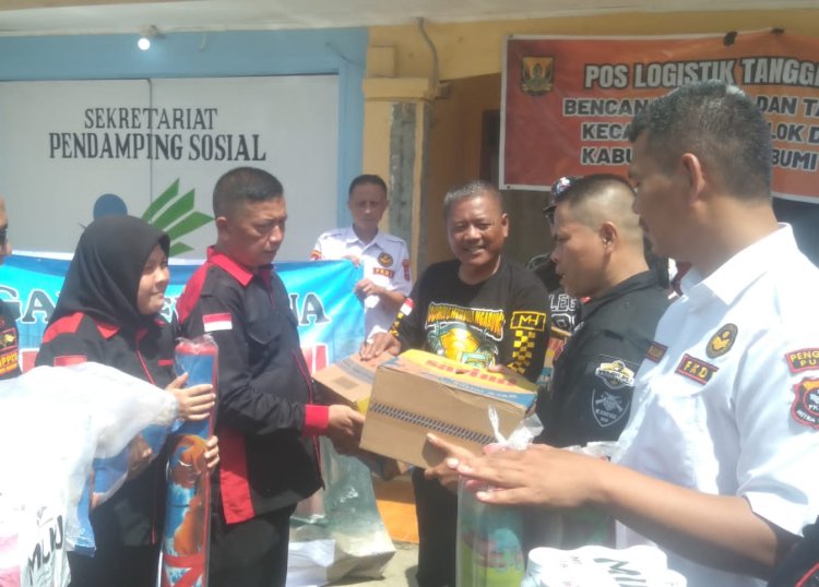 Ketua DPW Lembaga Garuda Sakti Berikan Santunan anak yatim dan bantuan sembako Untuk masyarakat terdampak banjir.