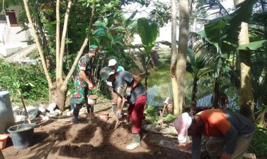 Babinsa Koramil 2208/Nyalindung Hadiri Pengajian Bulanan di Desa Kertaangsana