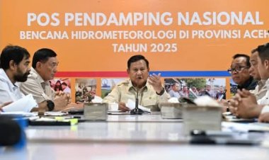 Usai Peninjauan di Aceh, Presiden Prabowo Pimpin Rapat Terbatas Penanganan dan Pemulihan Bencana Sumatra