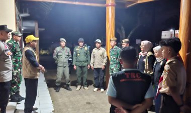 Babinsa Koramil 2214/Surade Laksanakan Pengamanan Nataru Bersama Forkopimcam