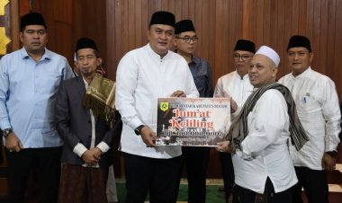Rudy Susmanto Realisasikan Bantuan Rp.100 Juta Untuk Masjid Besar Kecamatan
