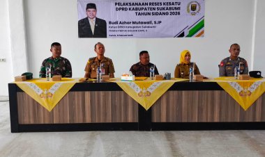Babinsa Koramil 2211/Sagaranten Hadiri Kegiatan Reses DPRD Kabupaten Sukabumi