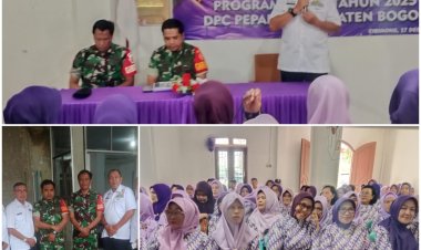 SUBGAR 0606 Kabupaten Bogor Sosialisasikan Perawatan Jenazah bagi Anggota PEPABRI dan PERIP