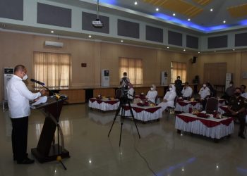 Plh. Bupati Sergai, H.M. Faisal Hasrimy saat memberikan kata sambutan.