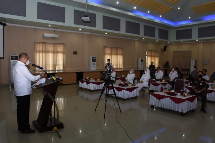 Plh. Bupati Sergai, H.M. Faisal Hasrimy saat memberikan kata sambutan.