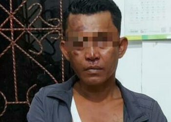 Foto tersangka PS yang diamankan Polisi.