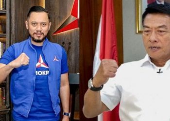 Ketua umum Partai Demokrat AHY (kiri) [Instagram], KSP Moeldoko [Antara]