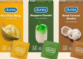 Kondom Durex dengan rasa durian, cendol, dan kelapa (Facebook/Durex)