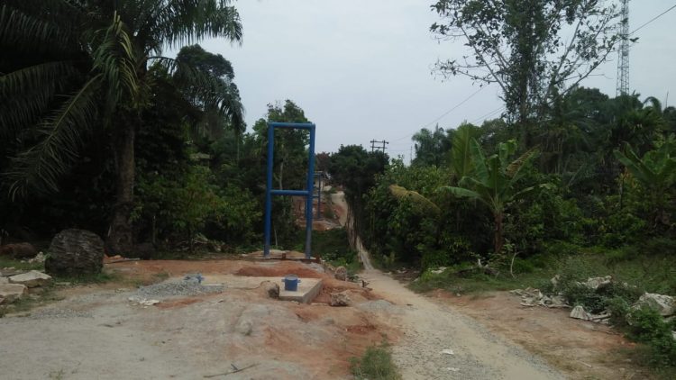 Lokasi kecelakaan kerja yang dialami Operator Truk Crane hingga tewas di tempat.