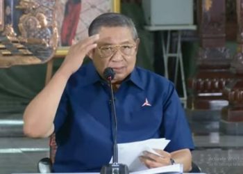 Ketua Majelis Tinggi Partai Demokrat Susilo Bambang Yudhoyono.[YouTube/KompasTV]