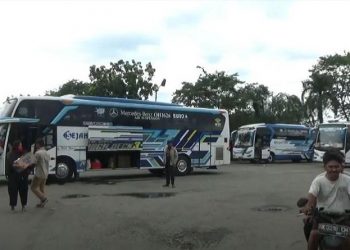 Terminal Terpadu Amplas di Kota Medan. (foto: iNews/Ahmad Ridwan Nasution)