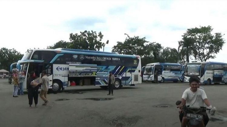 Terminal Terpadu Amplas di Kota Medan. (foto: iNews/Ahmad Ridwan Nasution)