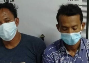 Foto kedua tesangka yang diamankan Polisi.