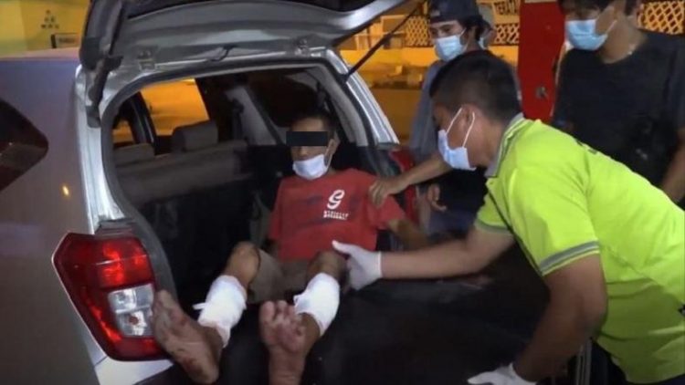 FA, pembunuh pria berkaos Partai Demokrat yang mayatnya ditemukan di semak-semak kawasan Percut Sei Tuan, Deliserdang. (Foto: iNews/Adi Palapa Harahap)
