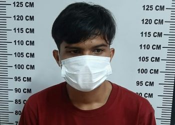 Foto pelaku Roi yang diringkus Polisi.