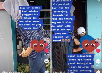 Viral kisah istri yang mengenang rumah lamanya. Kini suaminya sudah hidup bersama pelakor.Foto: Dok. Tangkap layar akun TikTok @netymudrihastuti.
