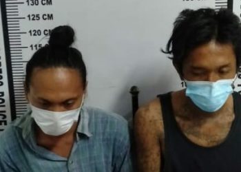 Foto kedua pelaku yang diringkus Polisi.