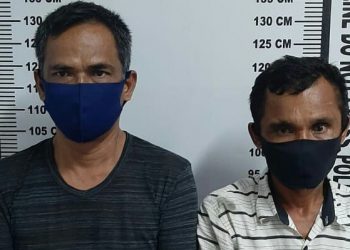 Foto kedua pelaku yang ditangkap Polisi.