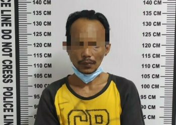 Foto pelaku Debi yang diringkus Polisi.