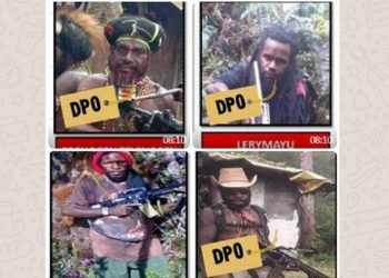 Anggota KKB yang kini dalam pengejaran TNI-Polri di Papua. (Foto: Istimewa)