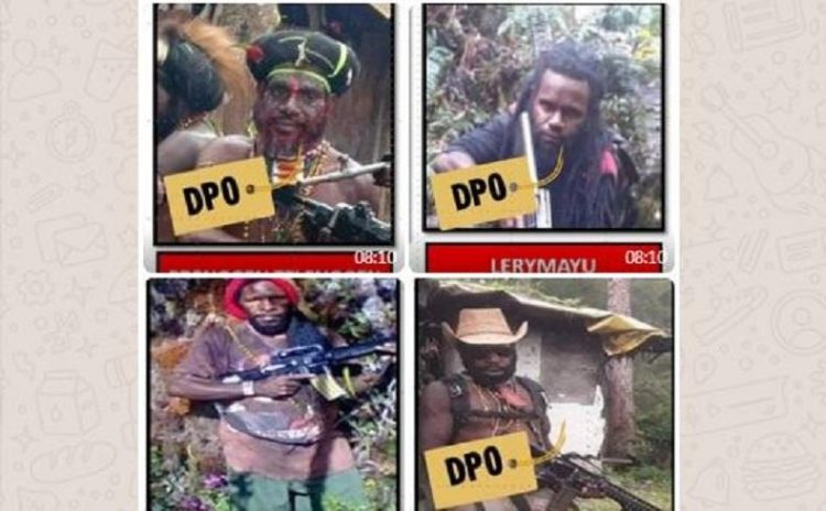 Anggota KKB yang kini dalam pengejaran TNI-Polri di Papua. (Foto: Istimewa)
