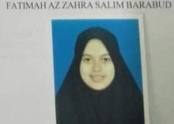Fatimah Az Zahra Salim Barabud/Foto: Tangkapan Layar