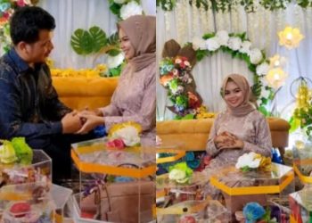 Kisah sedih wanita yang ditinggal menikah oleh calon suaminya. Foto: Dok. Tangkap layar akun TikTok @yrsfera.