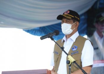 Kepala BNPB Doni Monardo saat meresmikan Rumah Sakit COVID-19 RSUD Ir. Soekarno di Bangka Belitung. (dokumentasi foto Satgas Covid-19)