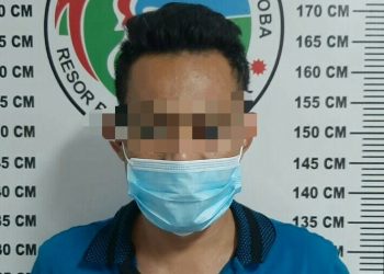 Foto pelaku yang diamankan Polisi.