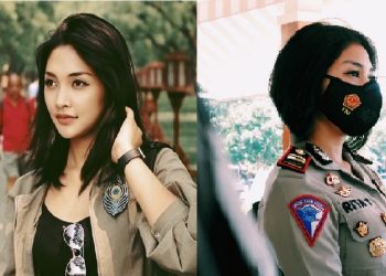 Foto lawas Iptu Rita (kiri) sebelum kembali berdinas ke Tanah Air (Foto: Instagram/ritasorchayuliana