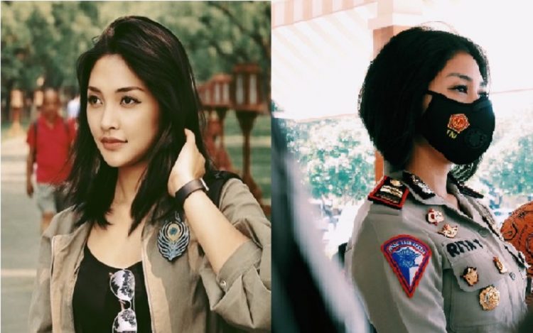 Foto lawas Iptu Rita (kiri) sebelum kembali berdinas ke Tanah Air (Foto: Instagram/ritasorchayuliana