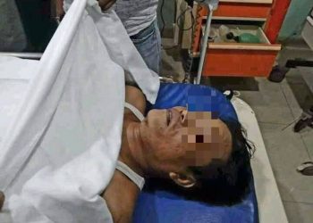 Foto jenazah Marsal Harahap saat di Rumah Sakit Vita Insani Pematangsiantar.