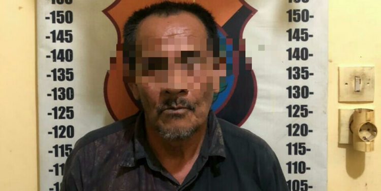 Foto pelaku yang diamankan Polisi.
