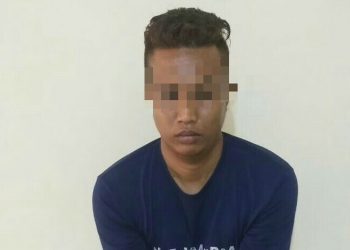 Foto pelaku Komar yang diringkus Polisi karena simpan sabu.