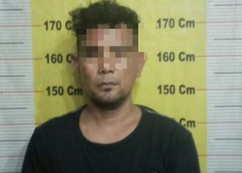 Foto pelaku yang dimankan Polisi.